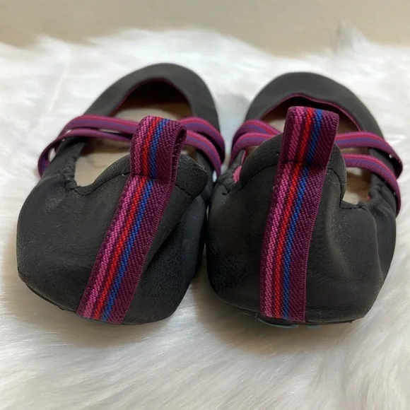 Acorn Black Fleece Lined Ballet Flats - Picture 5 of 11